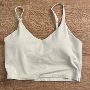 Athleta Elation V-Neck Cropped Tank, Horizon Gray